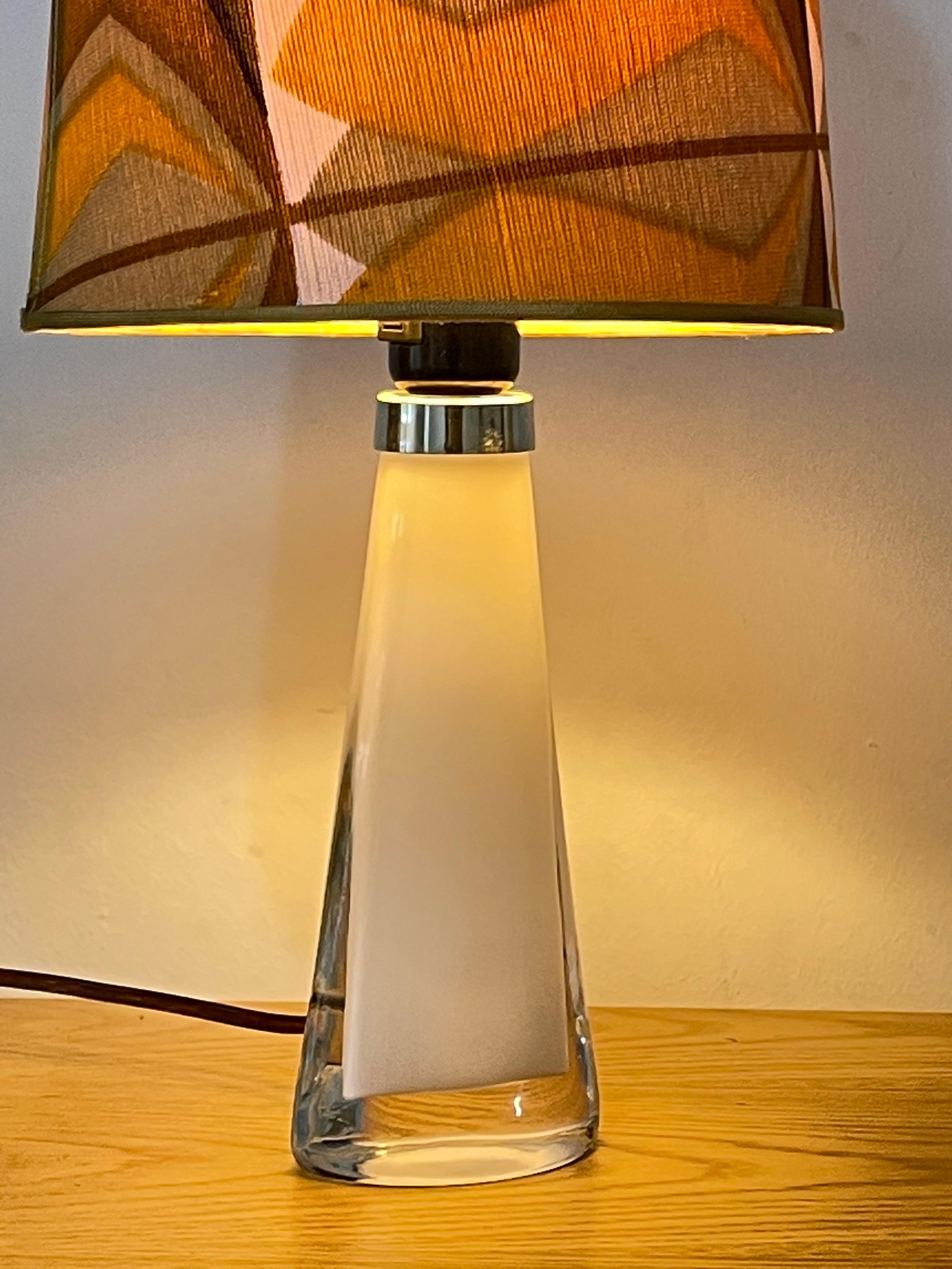 20ième siècle Lampe de table RD 1566 de Carl Fagerlund pour Orrefors, années 1950