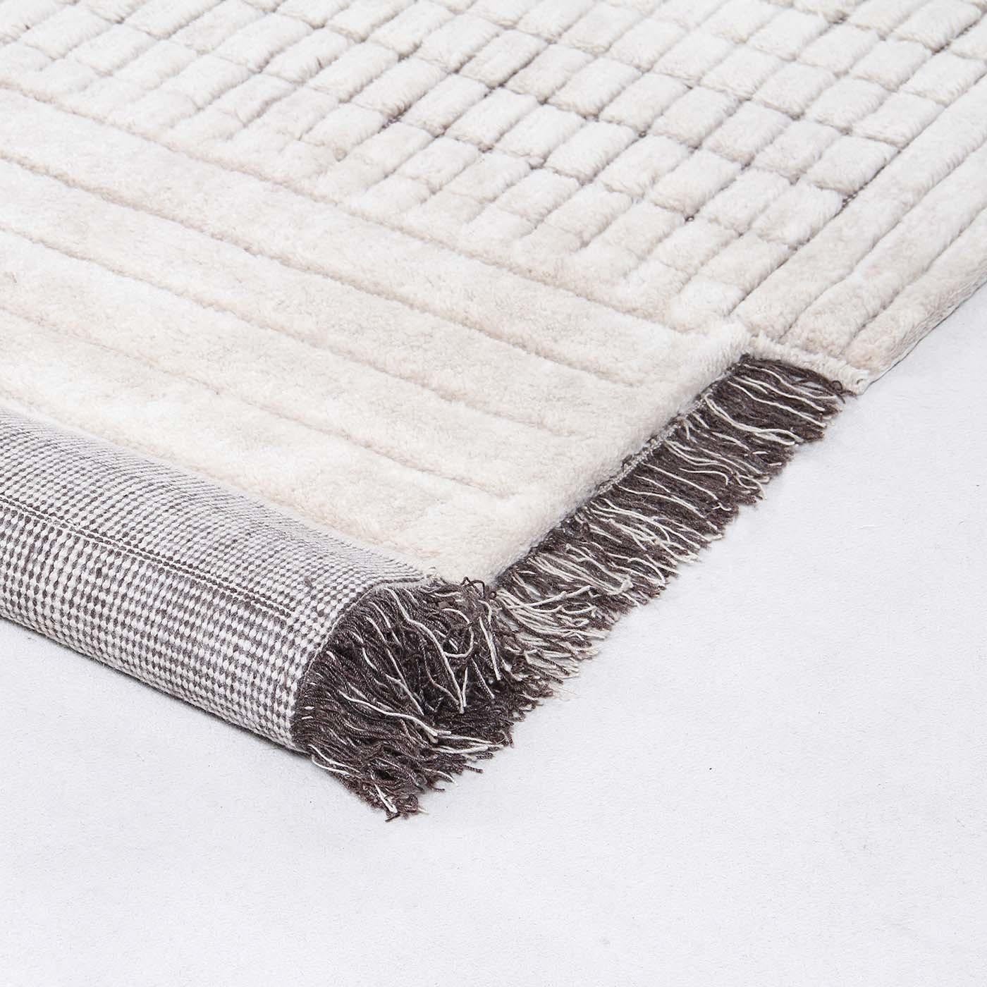 RD Grid Berber-Teppich in Elfenbein und Braun von Rodolfo Dordoni (Moderne) im Angebot