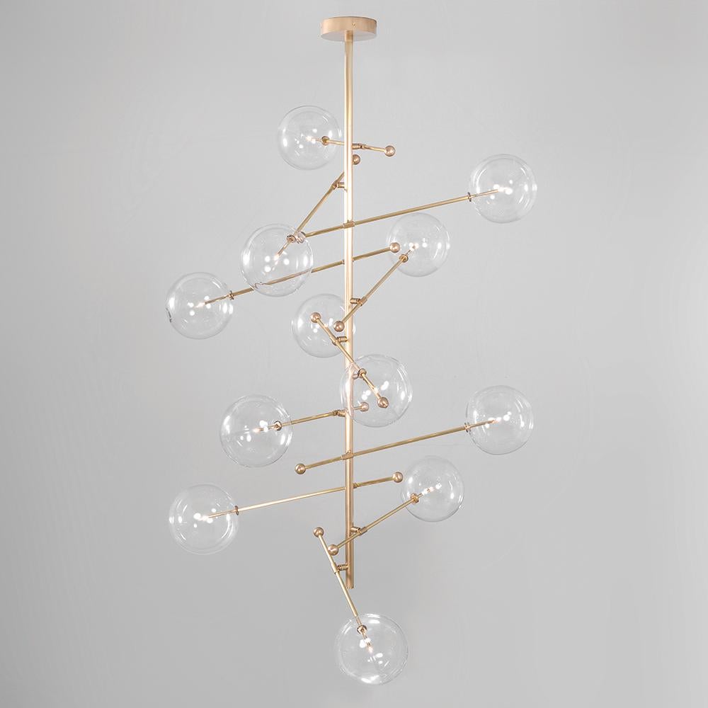 RD15 12 Arms Chandelier by Schwung In New Condition For Sale In Geneve, CH