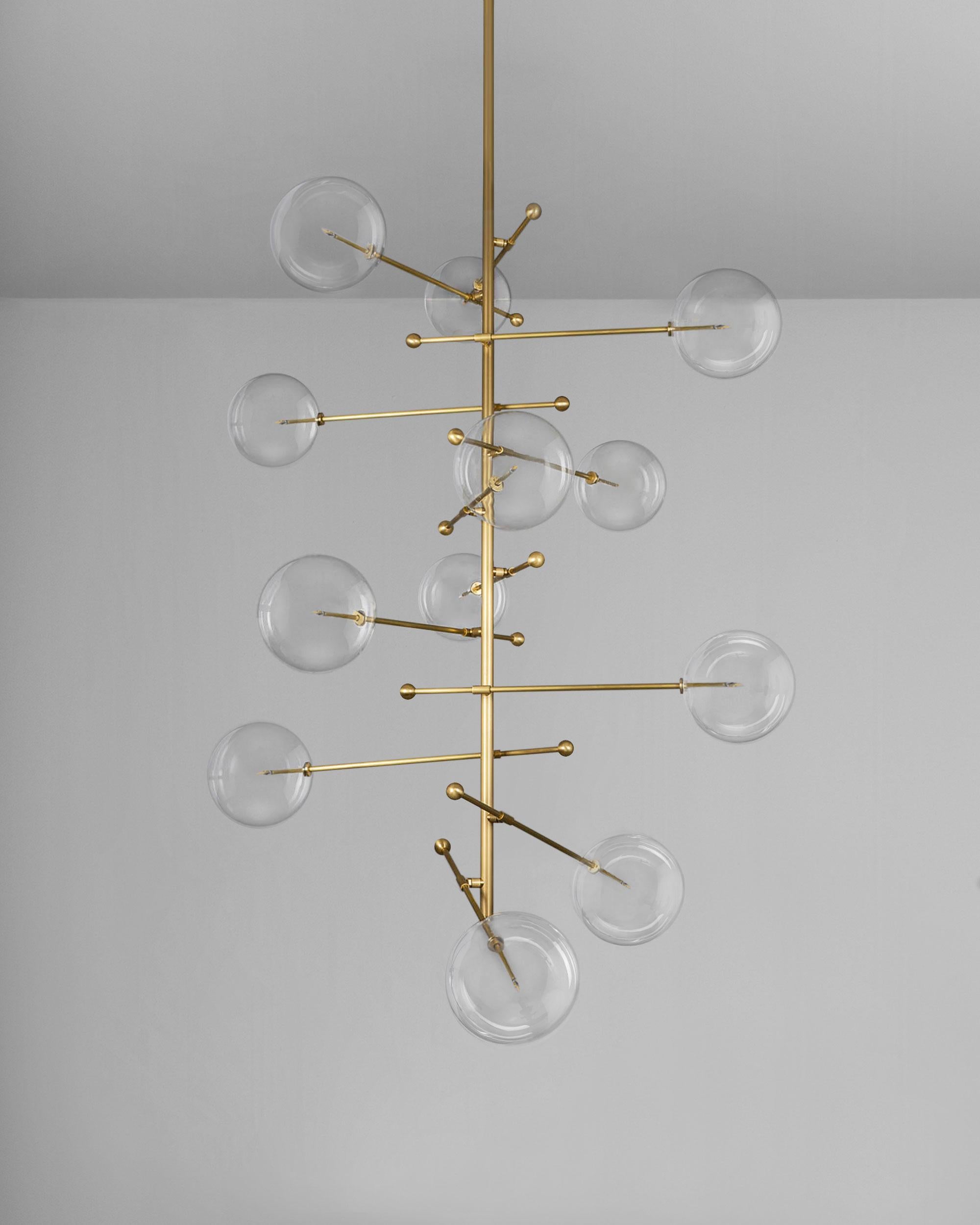 European RD15 12 Arms Chandelier For Sale