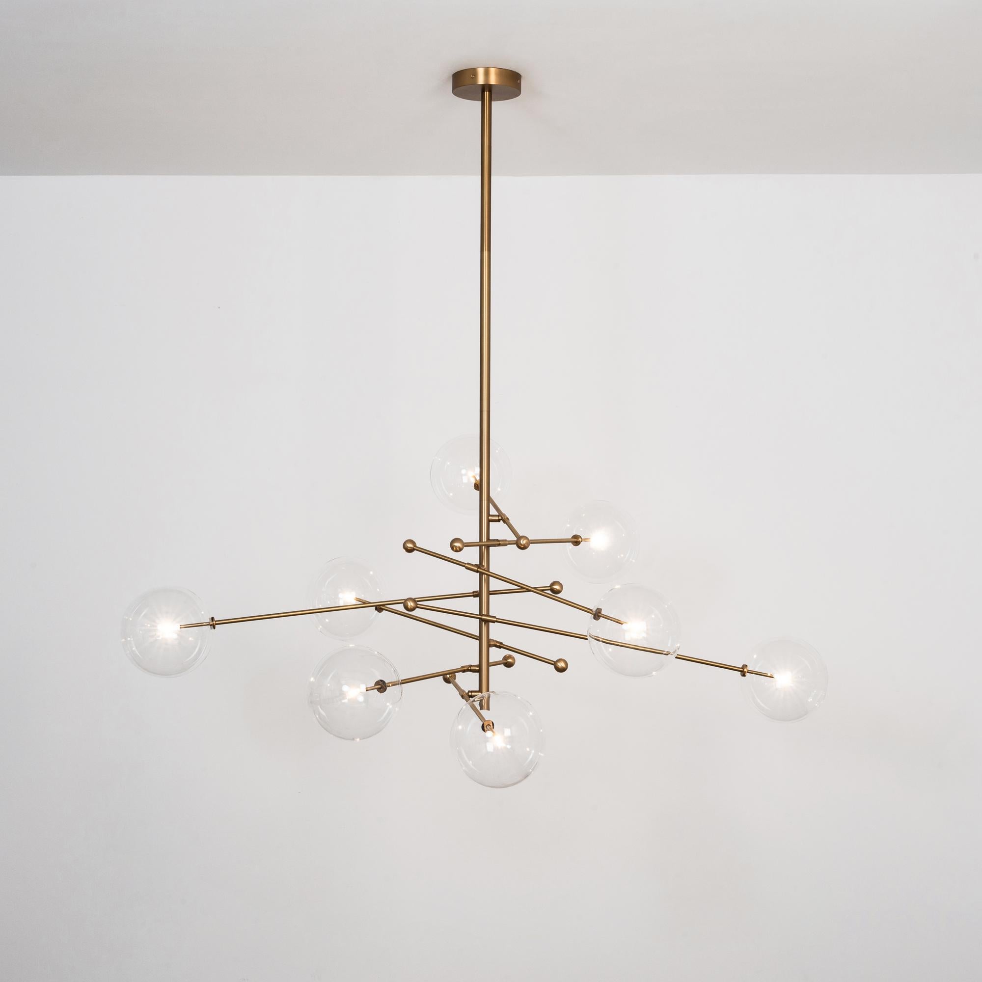 Modern RD15 8 Arms Chandelier by Schwung For Sale