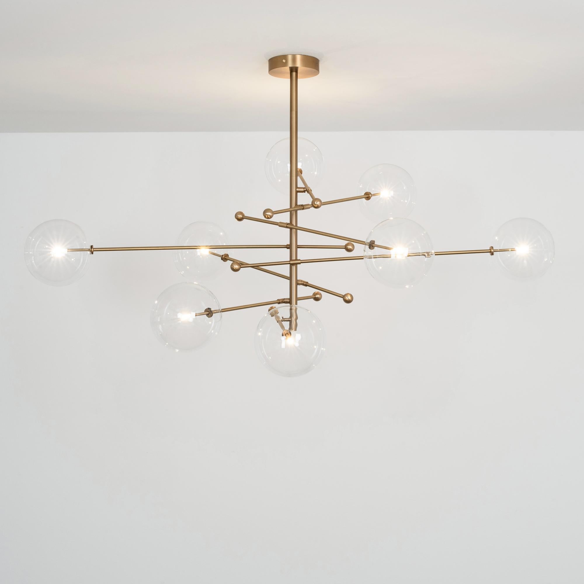 Polish RD15 8 Arms Chandelier by Schwung For Sale