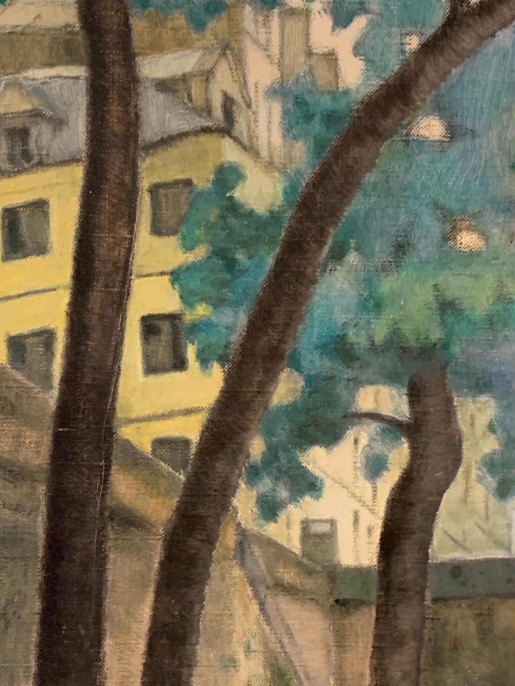 Französischer Impressionist aus der Mitte des Jahrhunderts, am Ufer des Flusses Seine, Paris (Impressionismus), Painting, von R.Debray