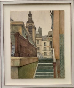 Mitte des 20. Jahrhunderts Impressionistische, französische Stadtszene, Paris, Frankreich