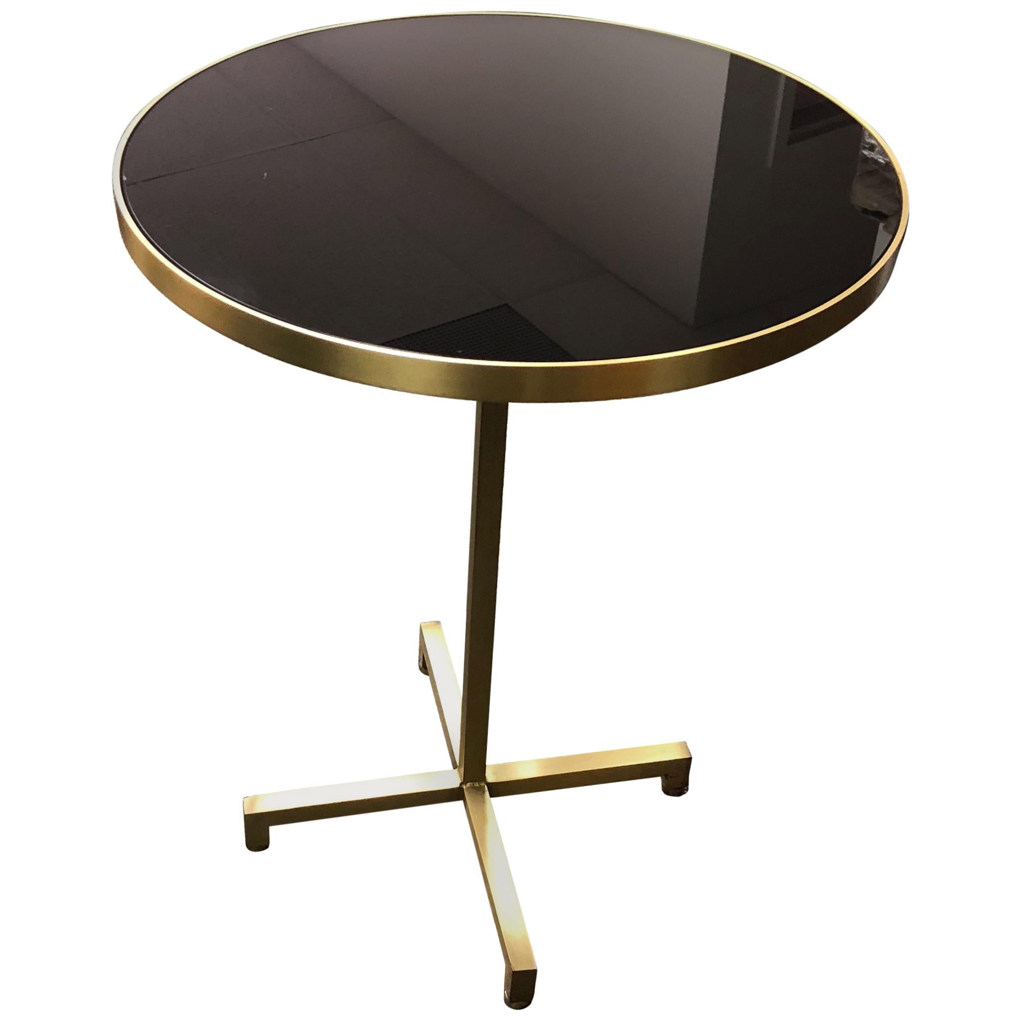 Re: 205 Brass Side Table with Black Mirror Glass
