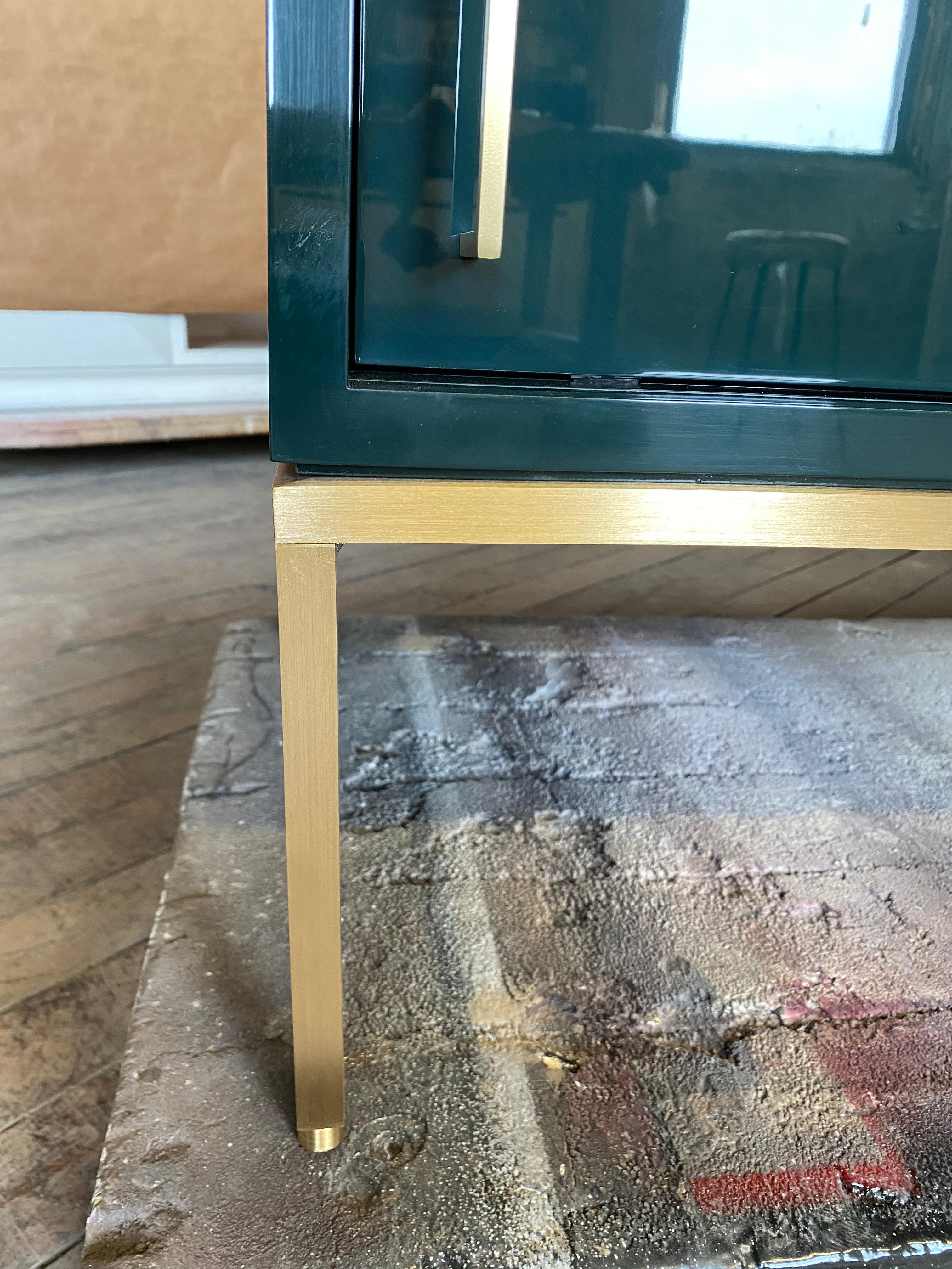 re: 379 Lacquered Credenza on Solid Brass Base 2