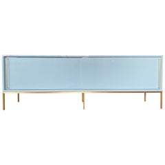 re: 379 78" Lacquered Credenza on Solid Brass Base