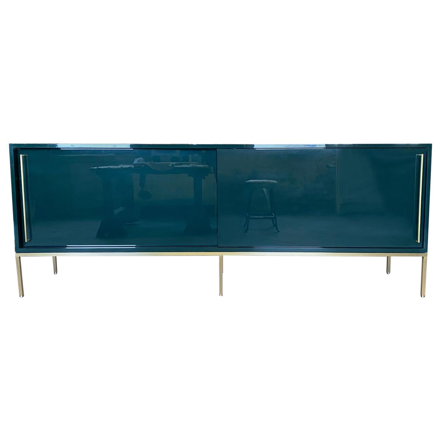 re: 379 Lacquered Credenza on Solid Brass Base