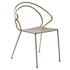 "RE-BIS" Contemporary Handmade Solid Iron Chair