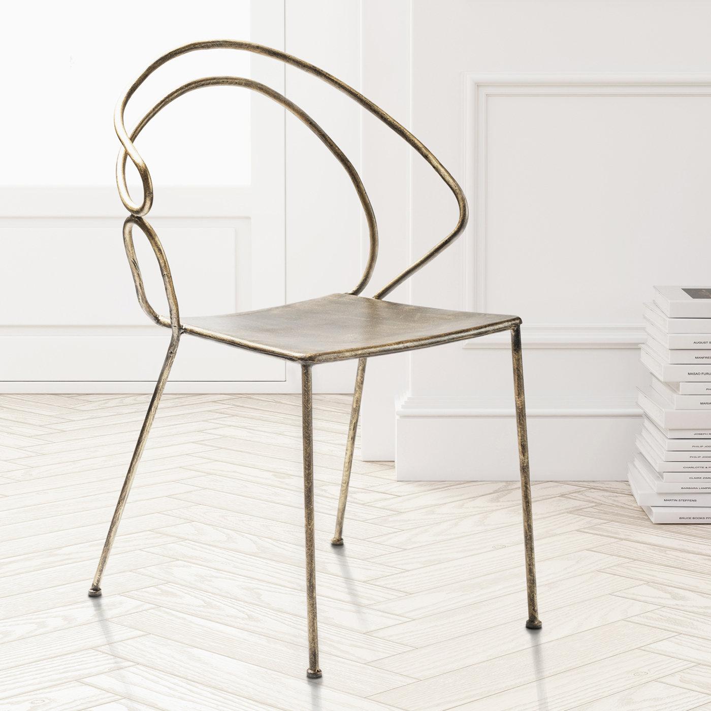 Contemporary Re-Bis Iron Chair by Antonio Saporito For Sale