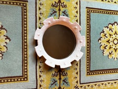 Specchio in ceramica firmato Re Di Fiori Contemporary di Renzo Maar