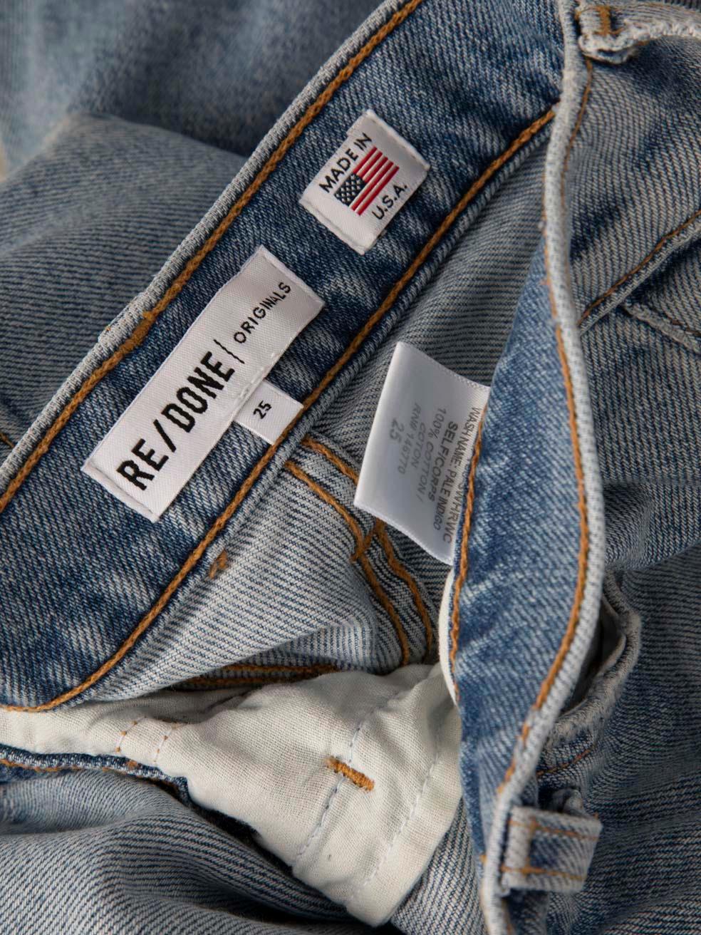 RE/DONE Blue High Rise Denim Skinny Jeans Size S 1