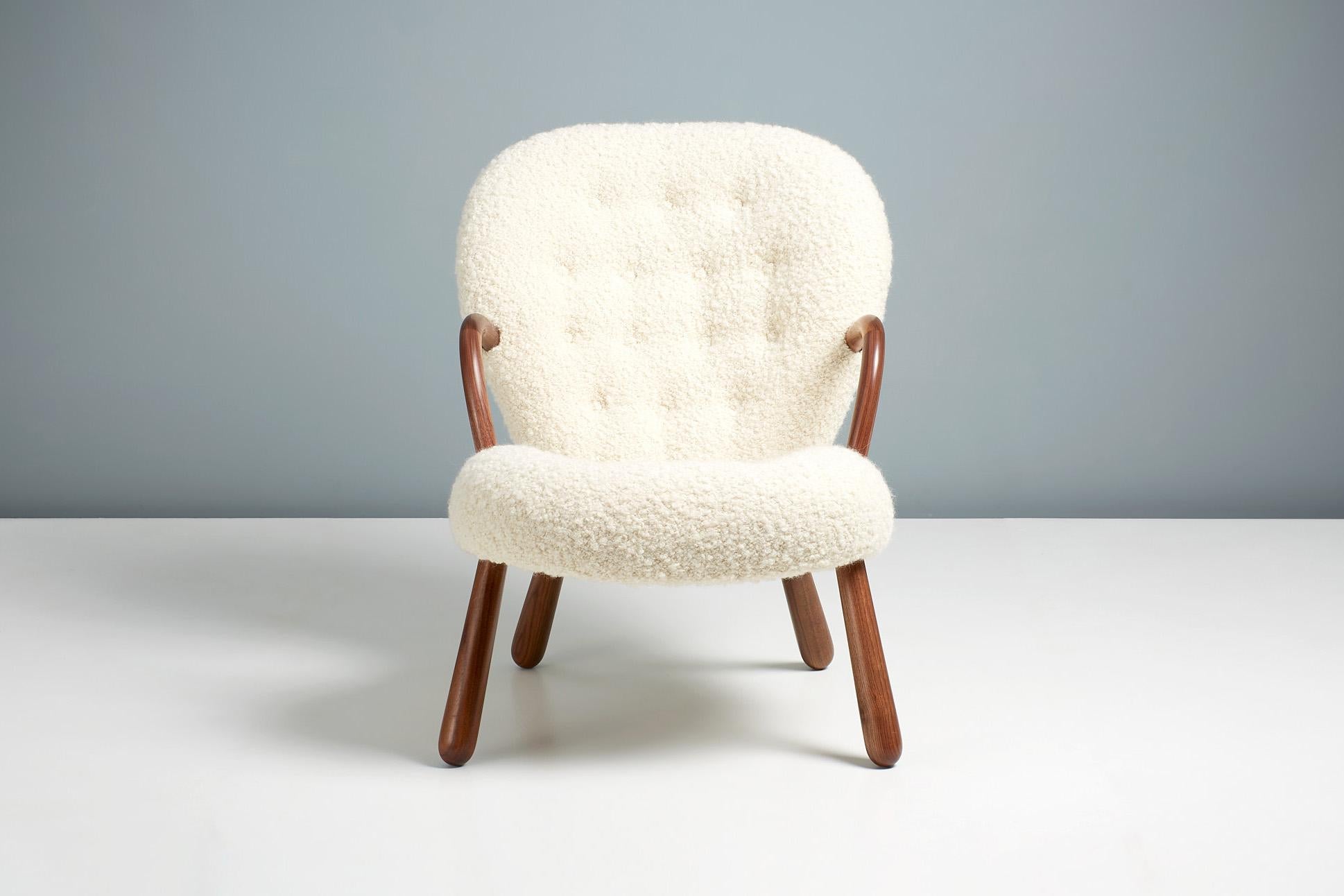 Clam Chair by Arnold Madsen in Boucle Fabric - New Edition In New Condition For Sale In London, GB