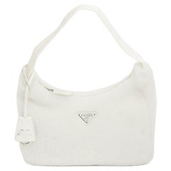 Re-edition Prada Shearling Hobo-Tasche aus Shearling