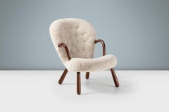 Re-Edition Sheepskin Clam Chair by Arnold Madsen