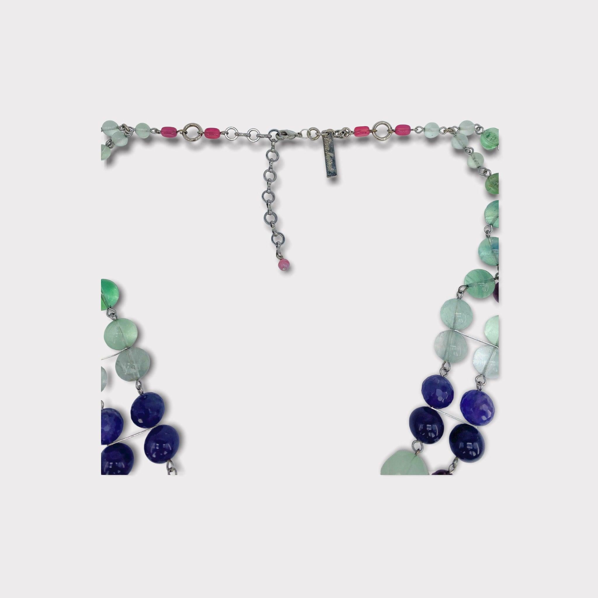 twist bead necklaces 1980s