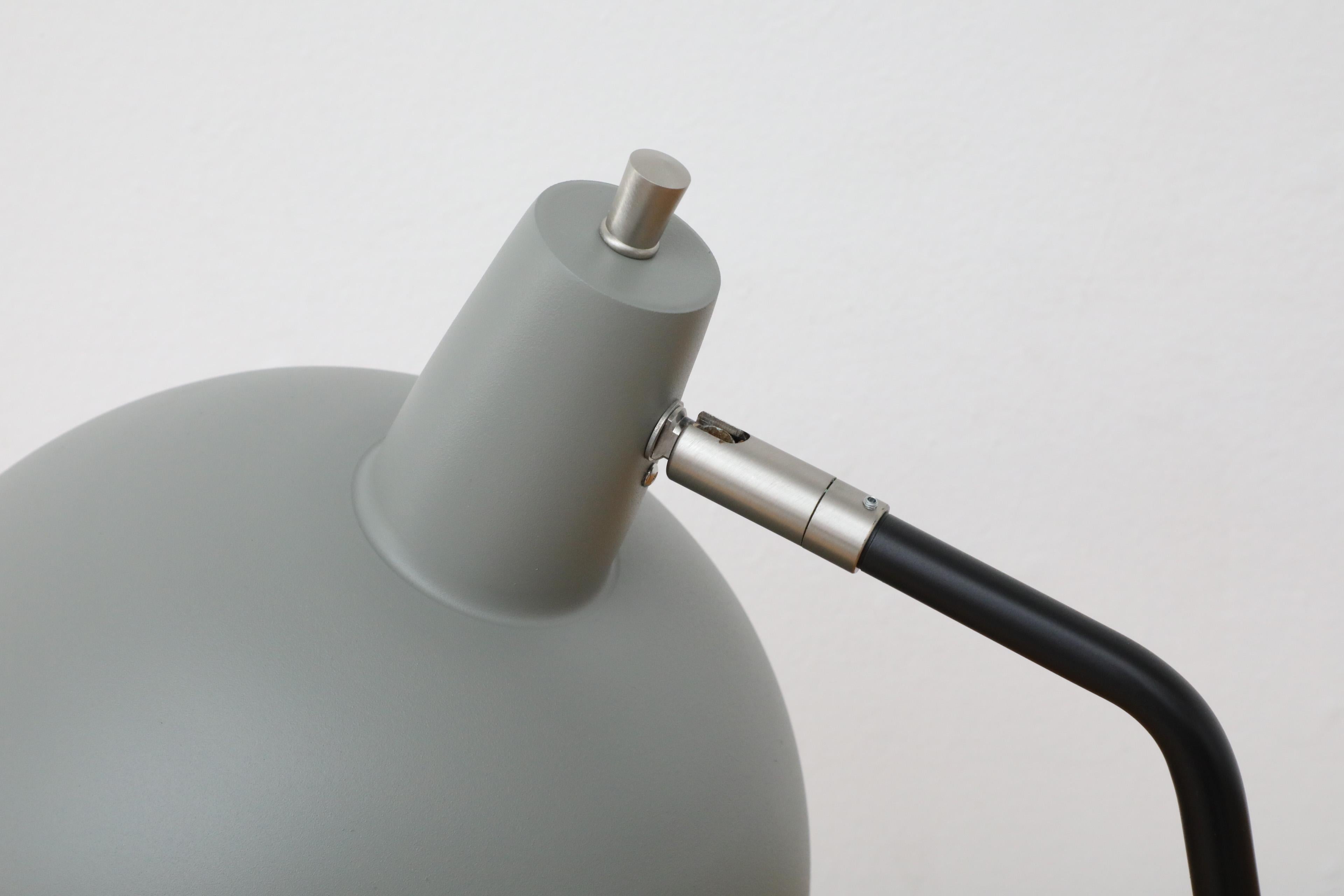 Re-issue Anvia No. 1501 'The Director' Table Lamp in Grey with Dome Shade For Sale 2