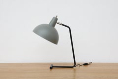 Re-issue Anvia No. 1501 'The Director' Table Lamp in Grey with Dome Shade