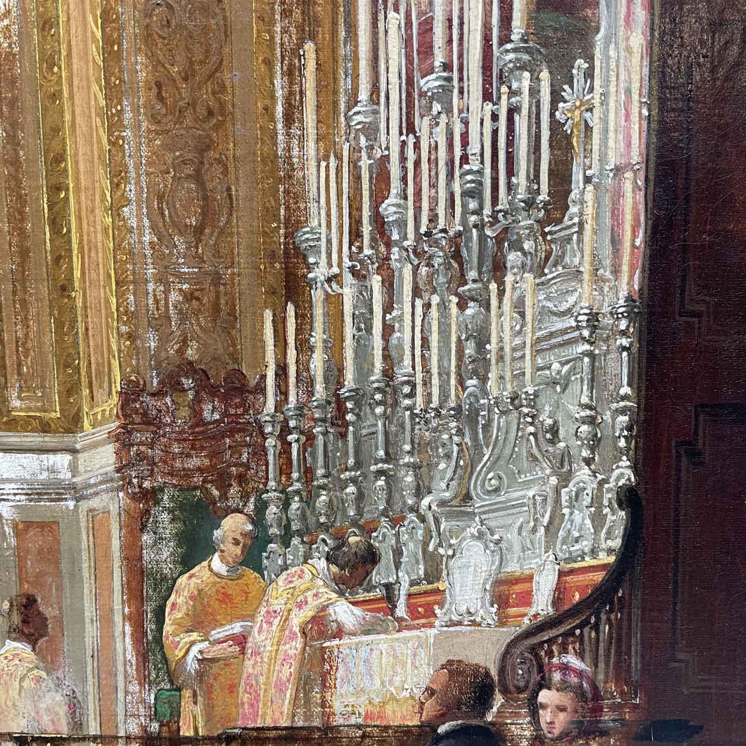 Oiled Re Vittorio Emanuele ii Nel Duomo Di Torino Dell'italiano Ferrero Gabriele 1866