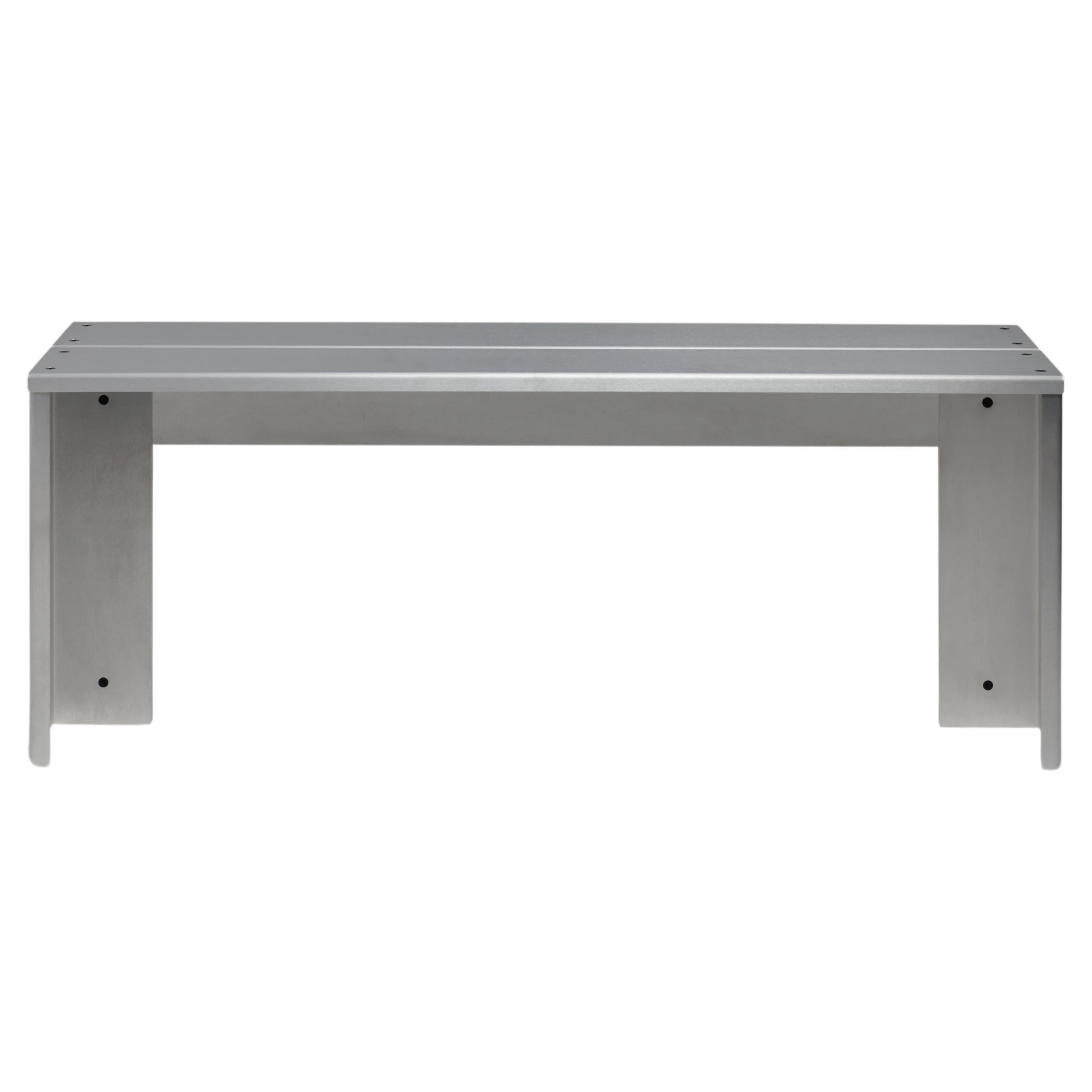 RE-WORK-Bank, gebürstetes Aluminium im Angebot
