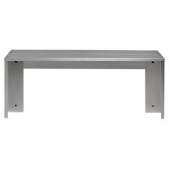 RE-WORK bench, Brushed Aluminium