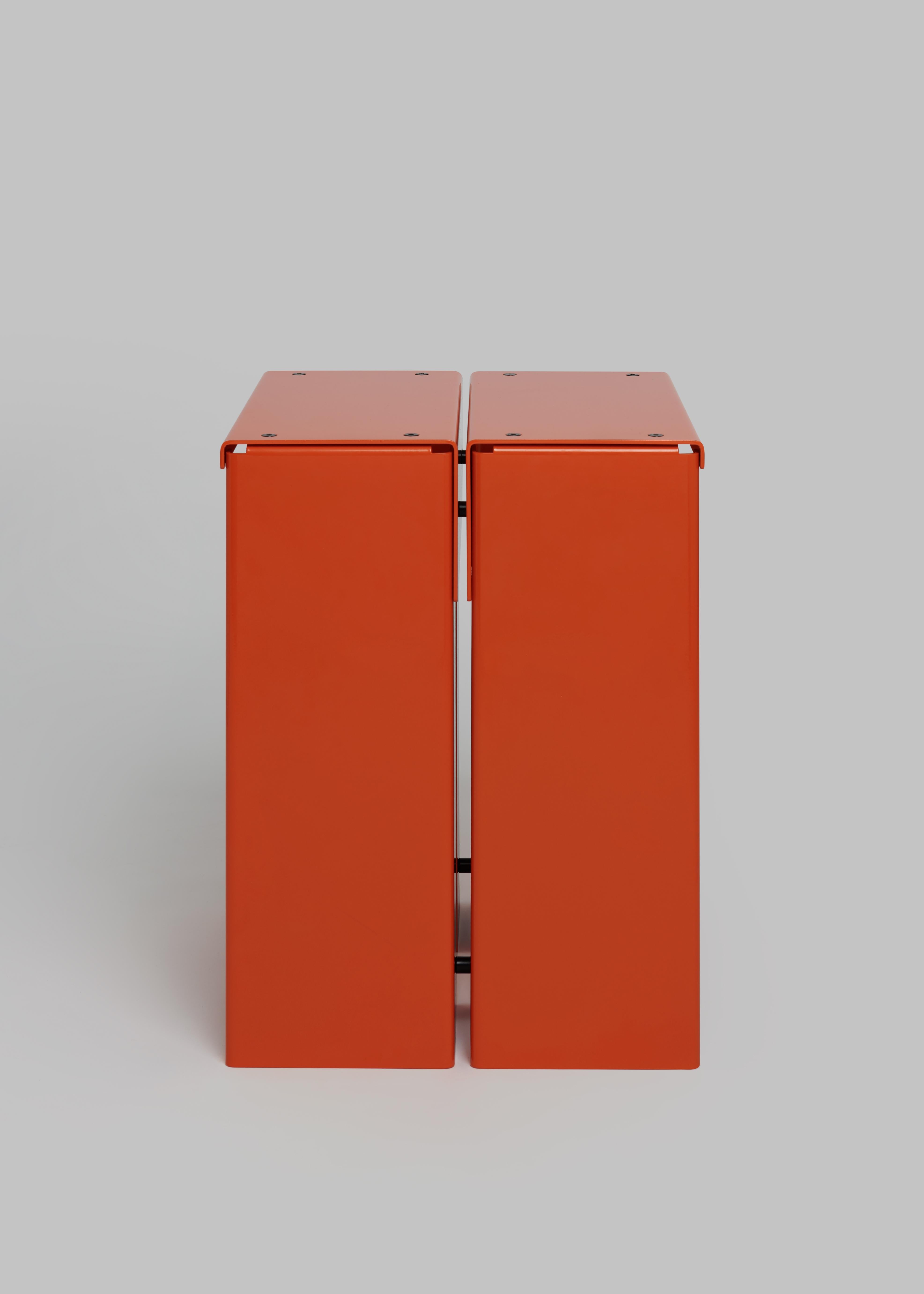 Industriel Tabouret RE-WORK, orange en vente