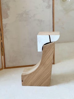 RE:01 raw wood side table