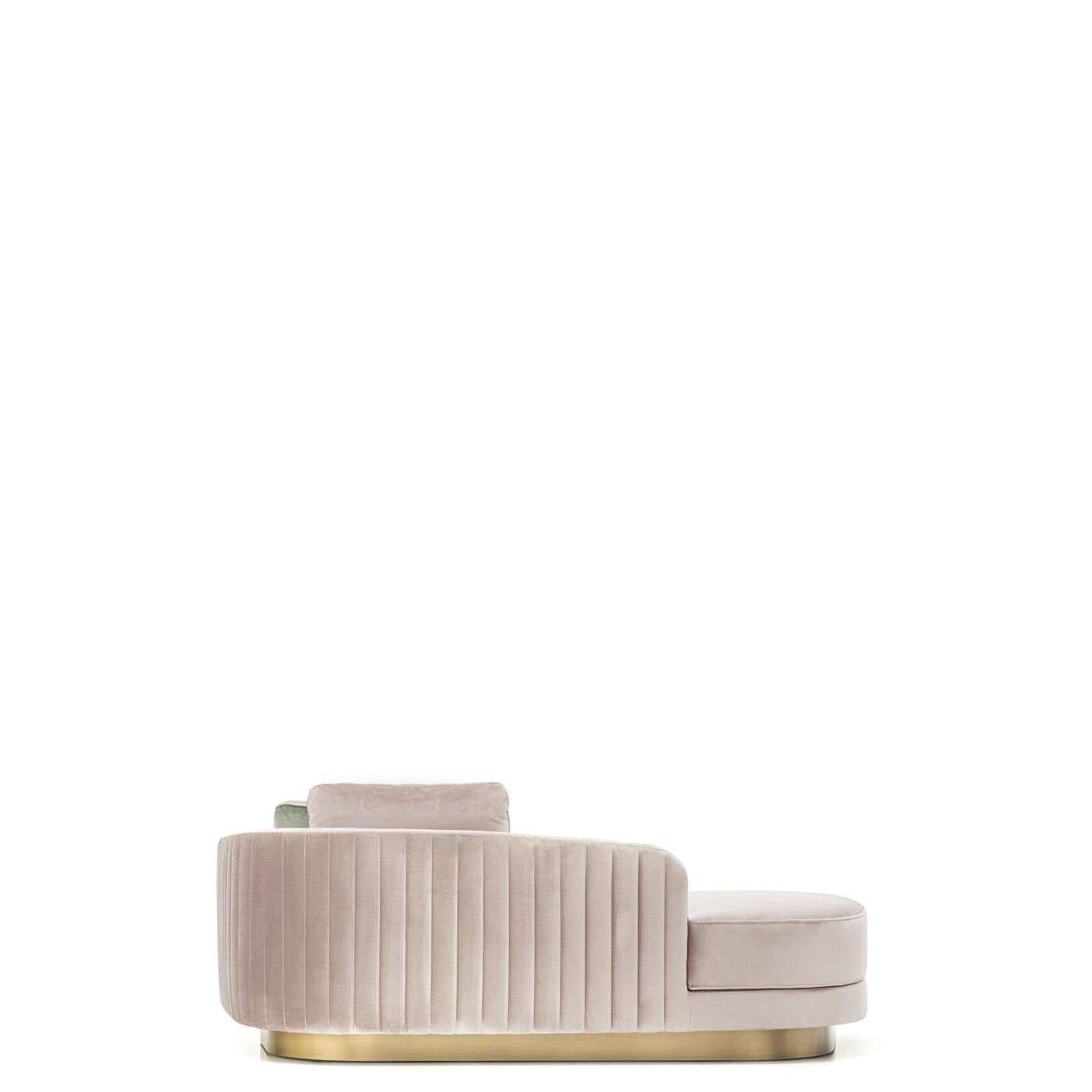 Rea Chaise Longue con braccioli in Corno Italiano, Mod. 7023DXA en Nuevo estado para la venta en Recanati, Macerata