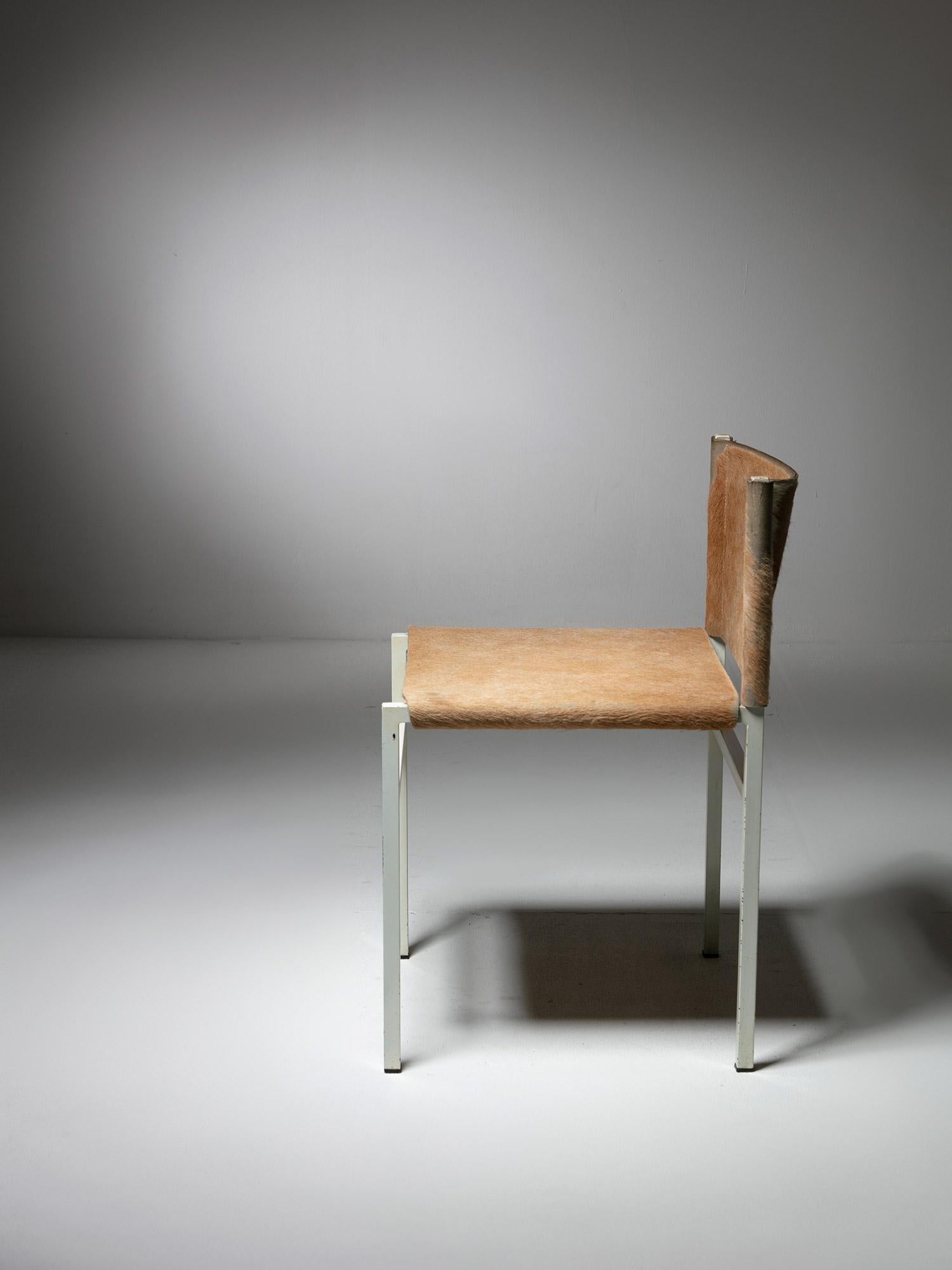 italien Chaise en cuir minimaliste 