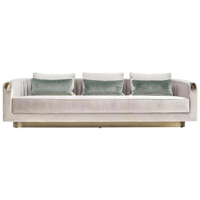 Rea Velvet Sofa For Sale at 1stDibs | sofa rea