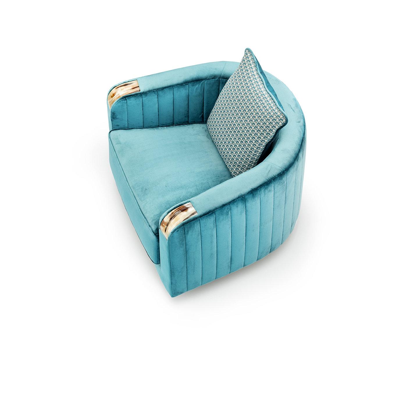 Wood Rea Swivel Armchair by Filippo Dini