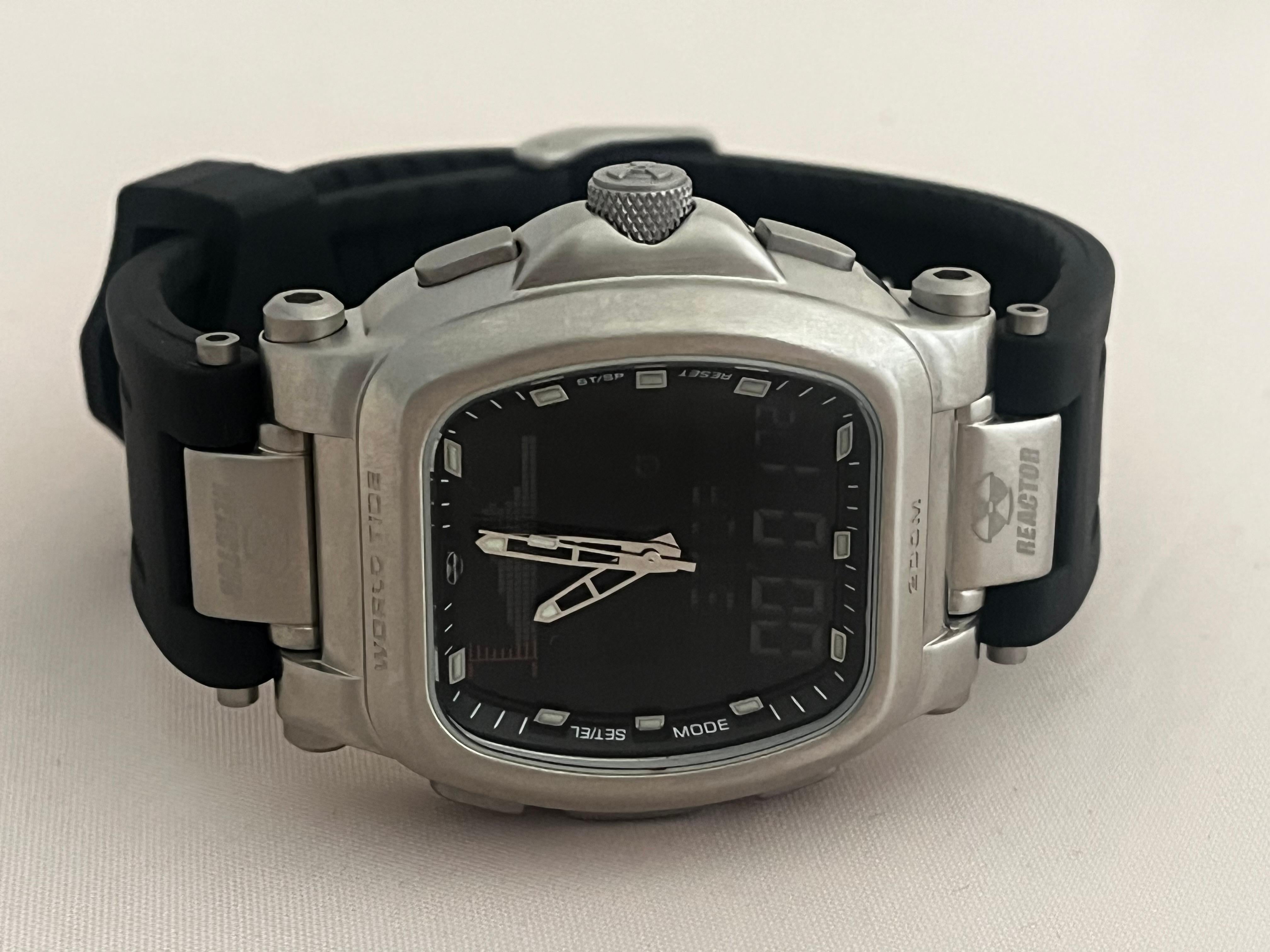 Women's or Men's Reactor Graviton Watch, Japanese Quartz Movement, Tide Info, Water Resistance...