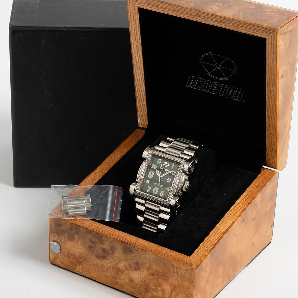 Women's or Men's Reactor ION Mid Limited Edition with 1.3ct Diamond Dial, Heavy Duty, 2000's For Sale