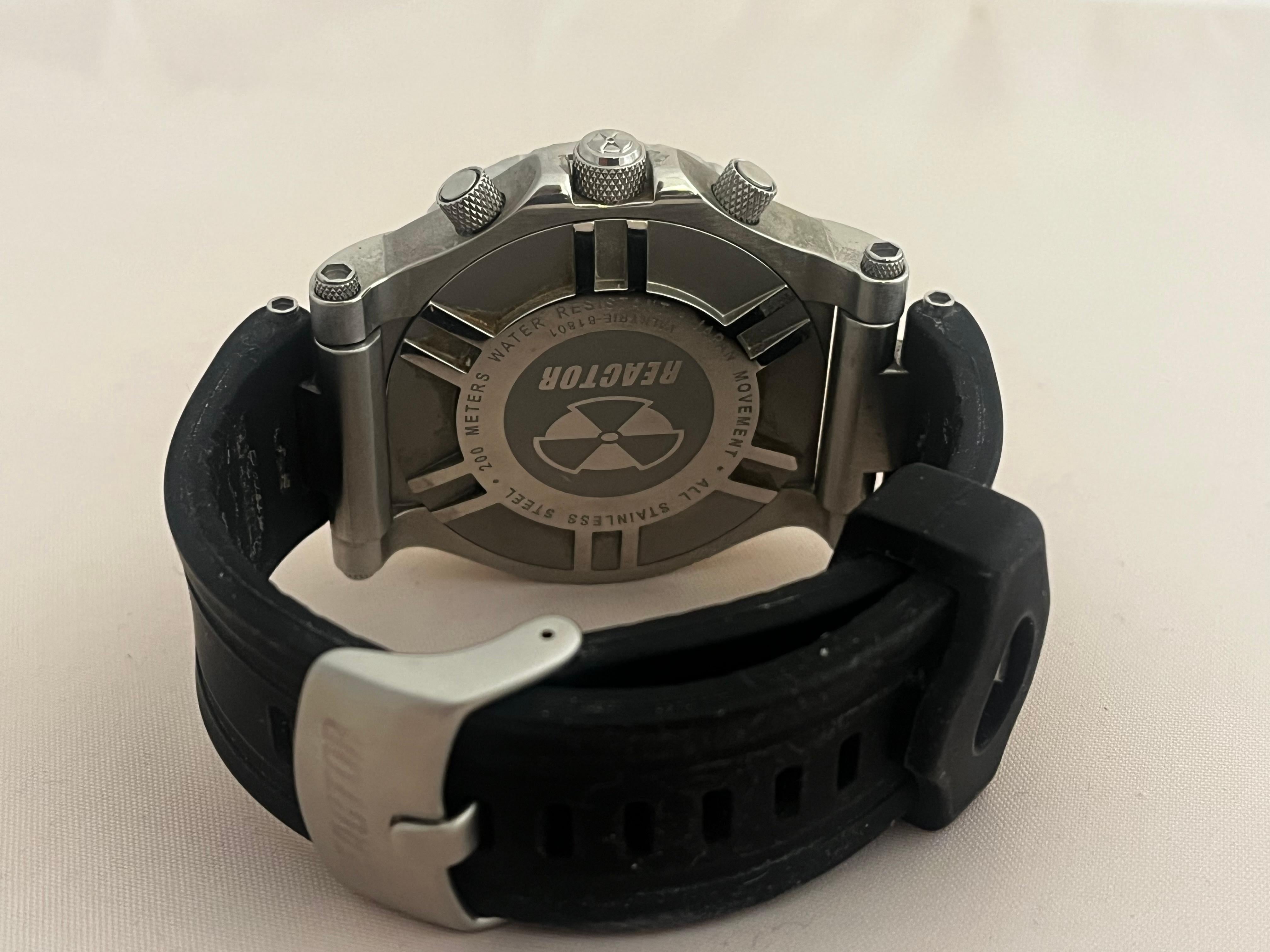 Women's or Men's Reactor Pilot Valkrye Wristwatch, Stainless Steel, Japanese Quartz, Yr c2010.