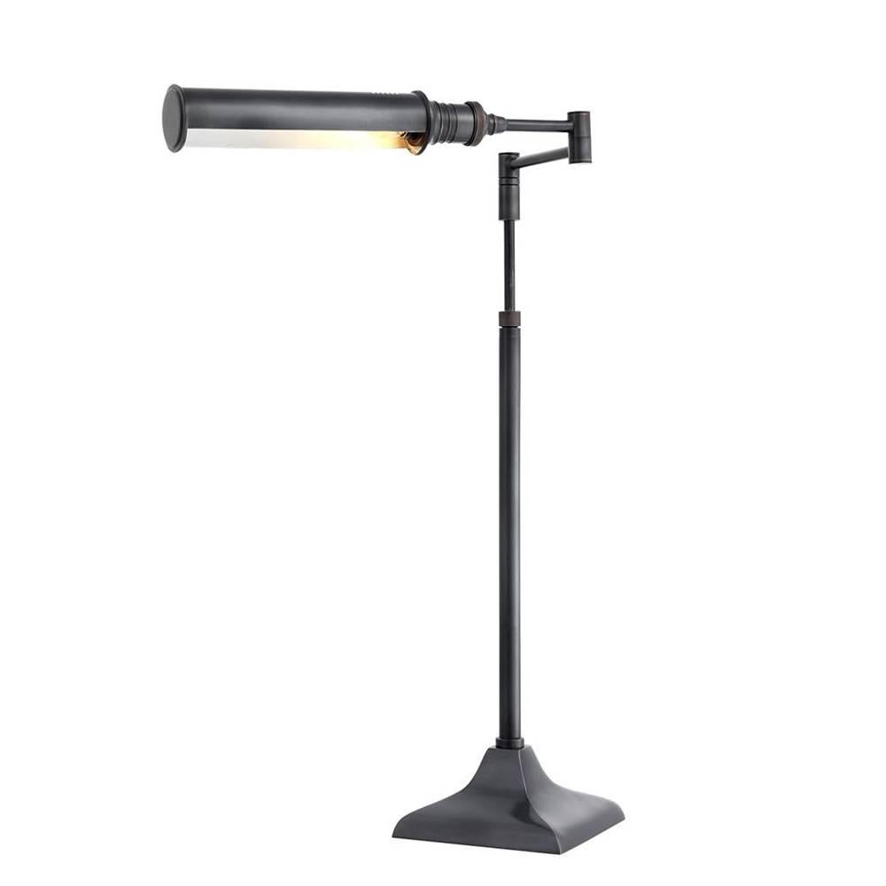 Polished Readers Table Lamp in Nickel or Bronze Finish