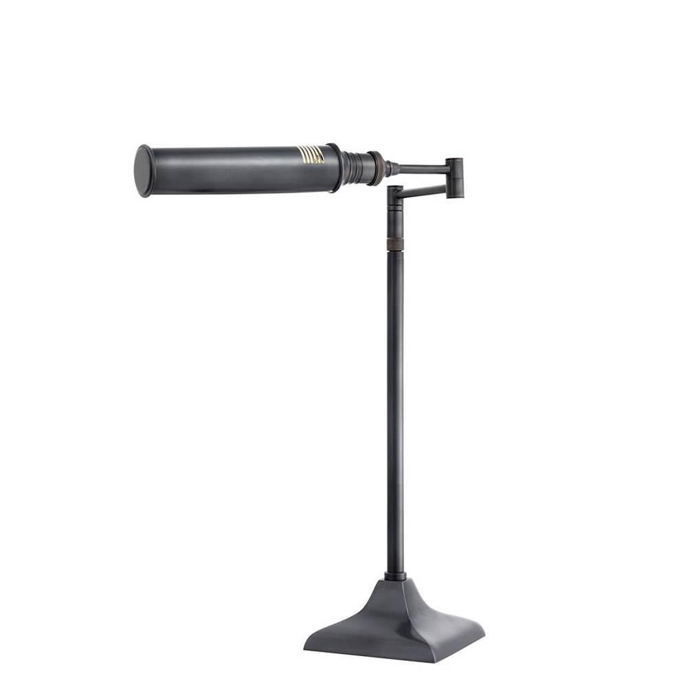Readers Table Lamp in Nickel or Bronze Finish In Excellent Condition In Paris, FR