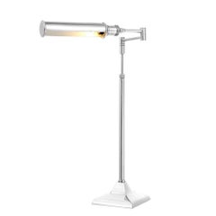 Readers Table Lamp in Nickel or Bronze Finish