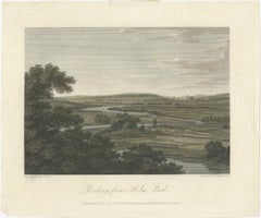 Reading from Holm Park — English River Landscape Engraving, Hearne & Byrne 1803