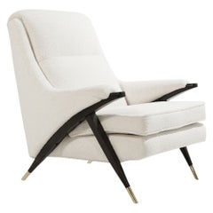 Reading Lounge Chair by Karpen of California, 1950s Reading Lounge Chair by Karpen of California, 1950s