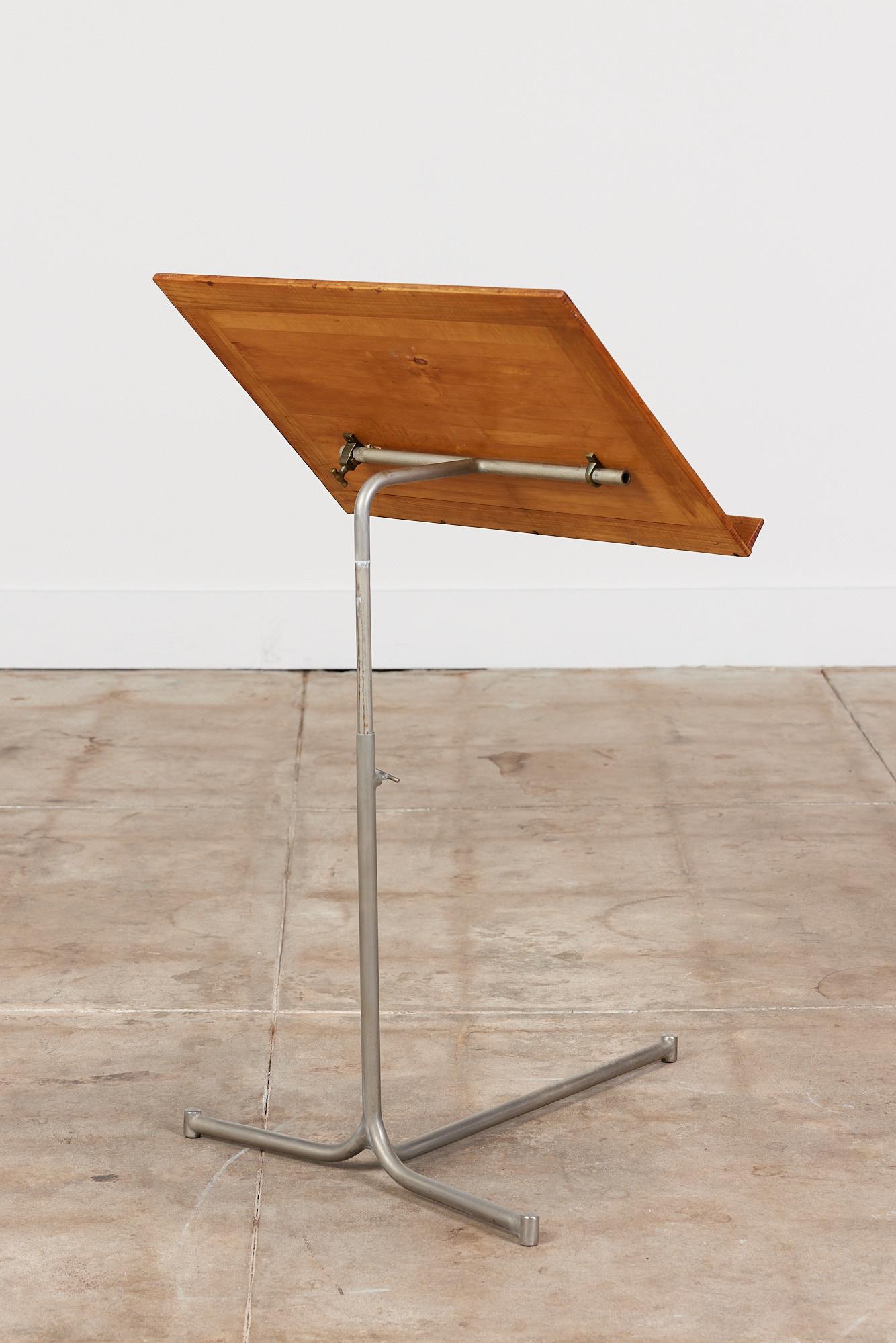 Nickel Reading Stand by Bruno Mathsson For Sale