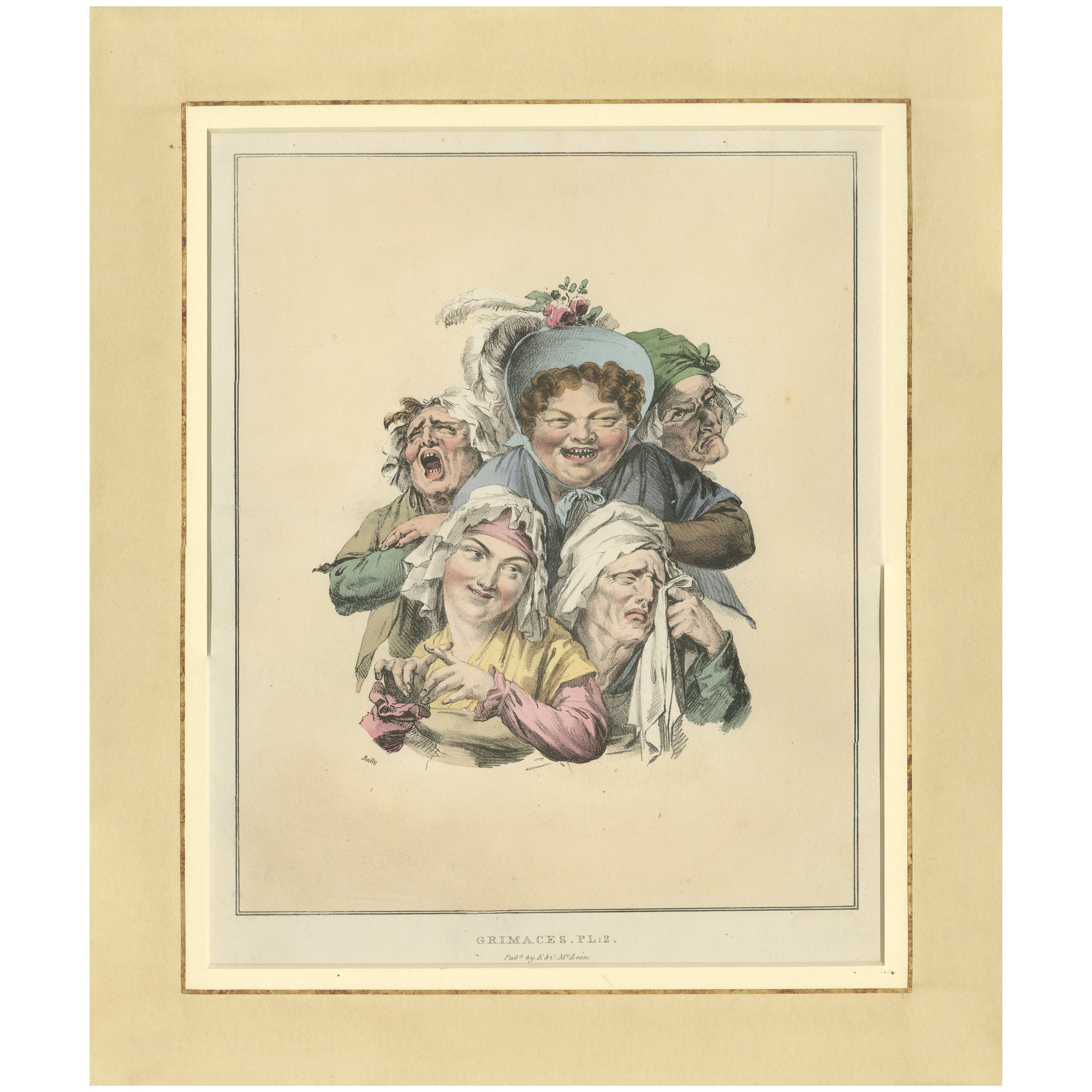 Reading the Will – Louis-Léopold Boilly Satirical Lithograph, c.1823 For Sale