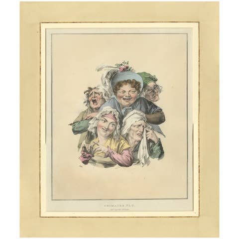 Reading the Will – Louis-Léopold Boilly Satirical Lithograph, c.1823
