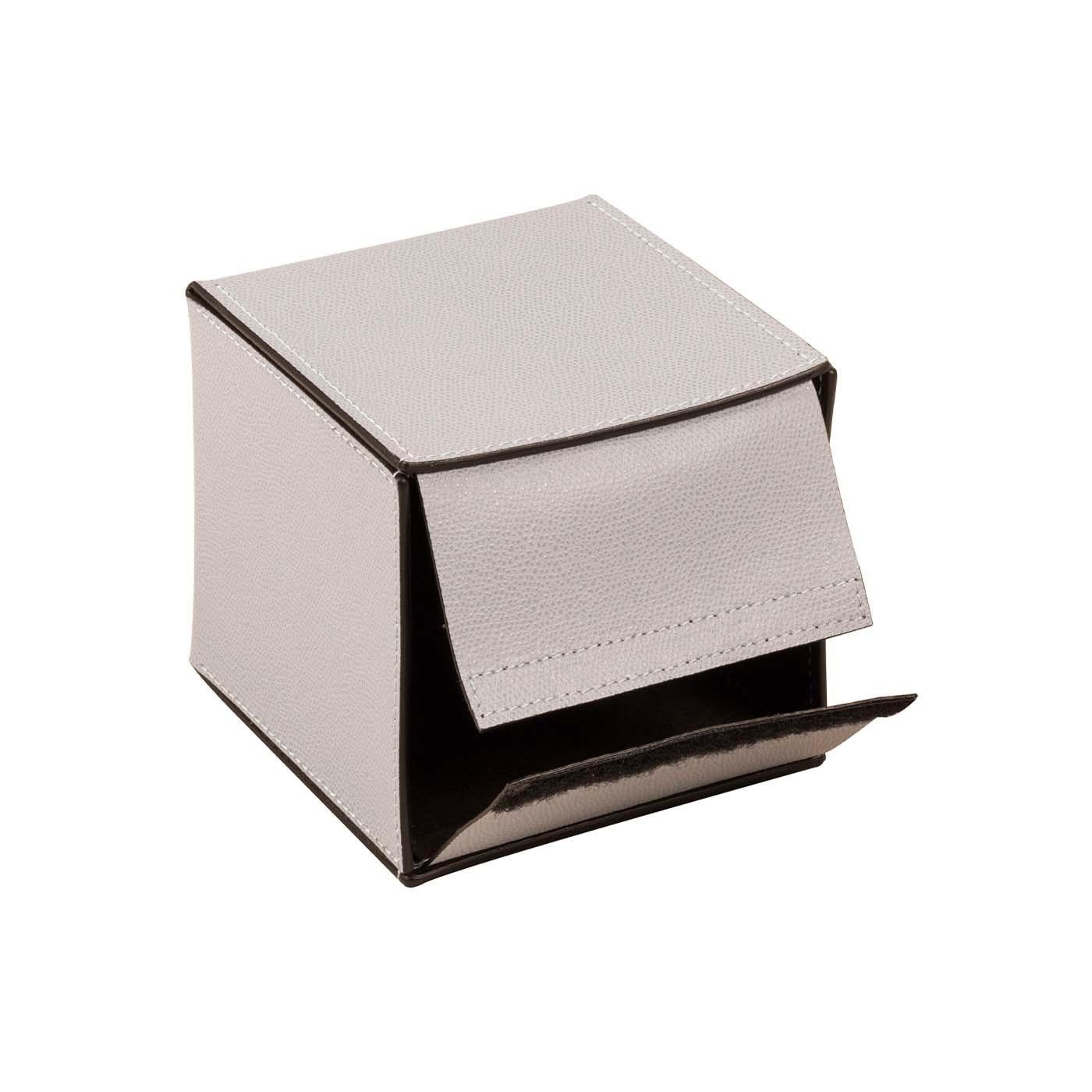 Contemporary READY TISSUE HOLDER WITH BOTTOM LEATHER FLAPS by Giobagnara For Sale
