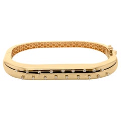 Echte 0,18 Karat SI Reinheit HI Farbe Diamant Armreif Armband 18 Karat Weißgold