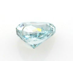 Diamante naturale sfuso da 0,22 ct, colore blu-verde fancy, certificato GIA SI2, forma a pera