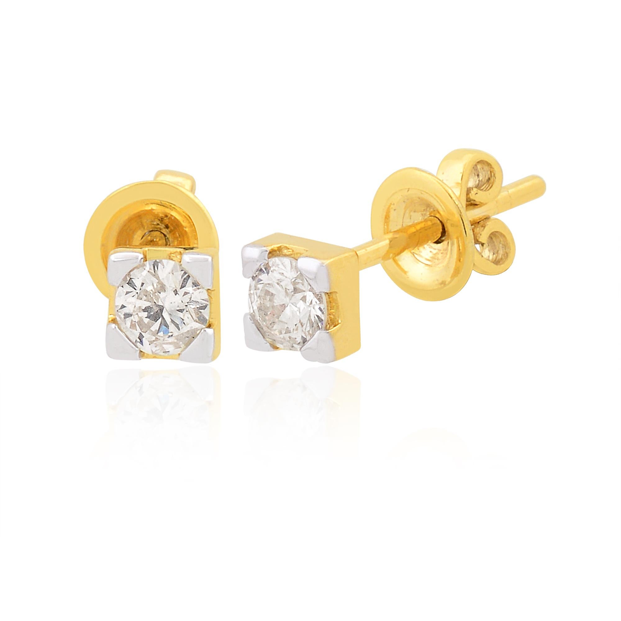 Artikel-Code :- STE-1148
Bruttogewicht :- 1.30 gm
10k Solid Weiß & Gelbgold Wt. :- 1,22 gm
Natürlicher Diamant Gewicht :- 0.40 Ct. ( DURCHSCHNITTLICHE DIAMANT-REINHEIT SI1-SI2 & FARBE H-I )
Ohrringe Größe :- ca. 4,42 x 4,42 mm.

✦