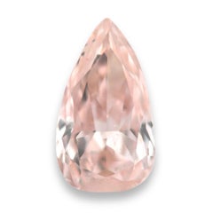 Real 0.43ct Natural Loose Light Pink Fancy Color Diamond GIA Certified Pear SI2