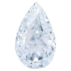 Real 0.46ct Natural Loose Fancy Light Blue Color Diamond GIA VS2 Pear Shape