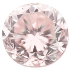 Real 0.46ct Natural Loose Fancy Light Purplish Pink Color Diamond GIA Round SI1