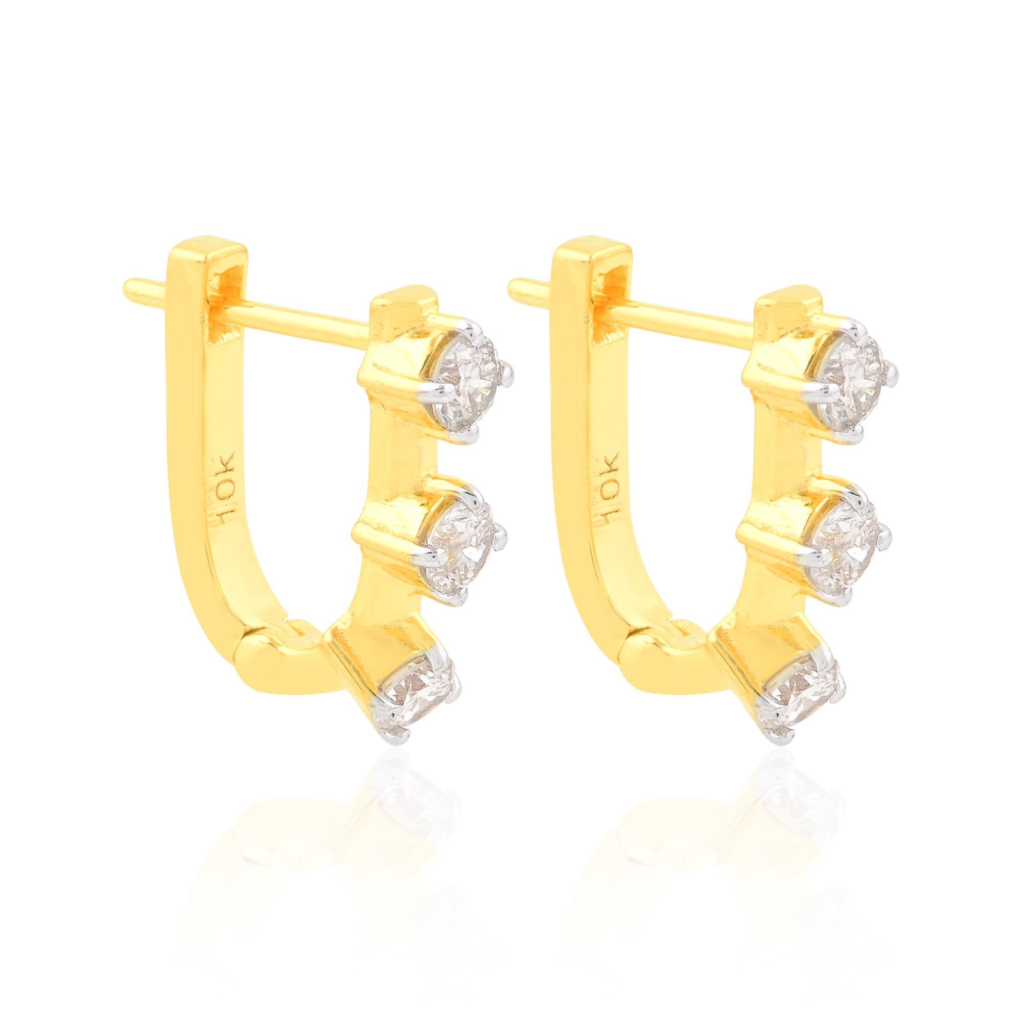  Item Code :- STE-1147
Gross Weight :- 1.90 gm
10k Yellow Gold Weight :- 1.80 gm
Diamond Weight :- 0.51 carat  ( AVERAGE DIAMOND CLARITY SI1-SI2 & COLOR H-I )
Earrings Length :- 12 mm approx.

✦ Sizing
.....................
We can adjust most items